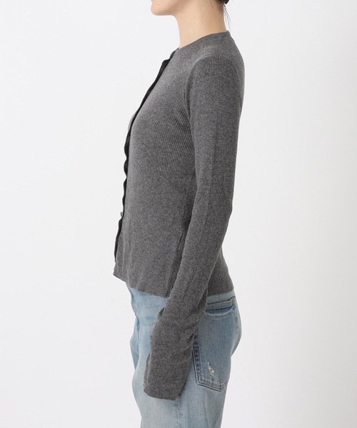 FRAMeWORK(フレームワーク)の「≪追加≫スイビコットンリブカーディガン(カーディガン/ボレロ・レディース・チャコールグレー/ブルー/アイボリー・FREE)」の16枚目の写真