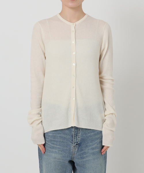 FRAMeWORK(フレームワーク)の「≪追加≫スイビコットンリブカーディガン(カーディガン/ボレロ・レディース・チャコールグレー/ブルー/アイボリー・FREE)」の18枚目の写真