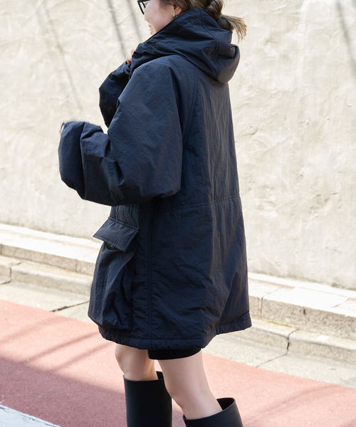 OUTDOOR PRODUCTS(アウトドアプロダクツ)の「中綿マウンテンパーカ(その他アウター・レディース・ブラック/ブルー/キャメル・FREE)」の4枚目の写真