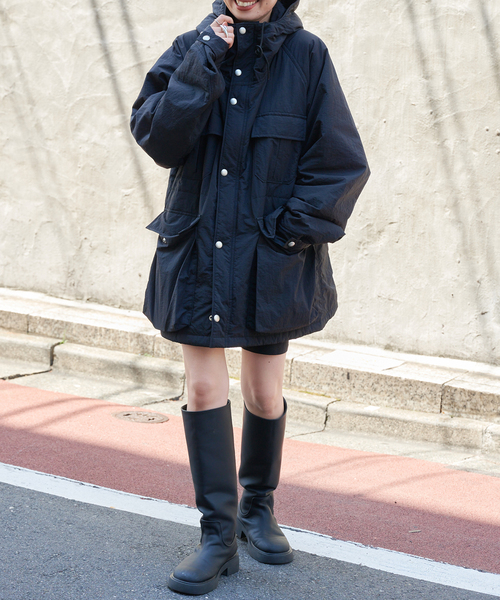OUTDOOR PRODUCTS(アウトドアプロダクツ)の「中綿マウンテンパーカ(その他アウター・レディース・ブラック/ブルー/キャメル・FREE)」の13枚目の写真
