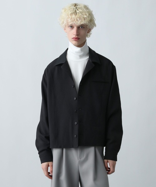 HARE（ハレ）の「【SET UP対応】3Dデザインシャツブルゾン(HARE)（シャツ/ブラウス・メンズ・ブラック/パープル/ブルー系その他/グレー・FREE）」の12枚目の写真