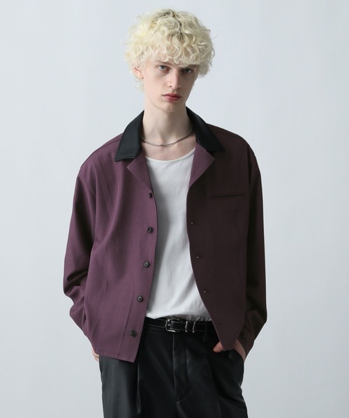 HARE（ハレ）の「【SET UP対応】3Dデザインシャツブルゾン(HARE)（シャツ/ブラウス・メンズ・ブラック/パープル/ブルー系その他/グレー・FREE）」の15枚目の写真