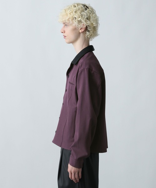 HARE（ハレ）の「【SET UP対応】3Dデザインシャツブルゾン(HARE)（シャツ/ブラウス・メンズ・ブラック/パープル/ブルー系その他/グレー・FREE）」の17枚目の写真