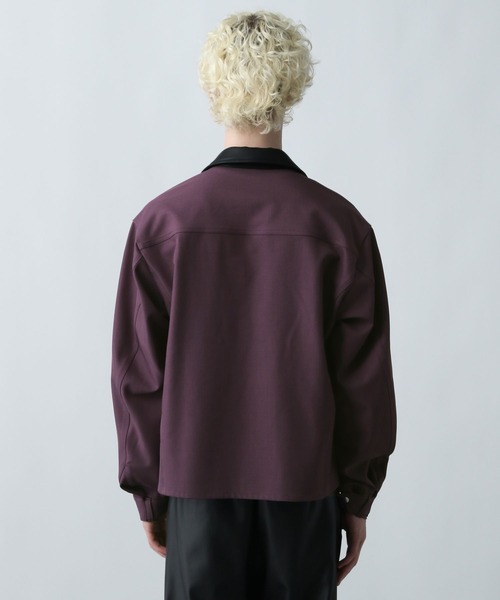 HARE（ハレ）の「【SET UP対応】3Dデザインシャツブルゾン(HARE)（シャツ/ブラウス・メンズ・ブラック/パープル/ブルー系その他/グレー・FREE）」の18枚目の写真