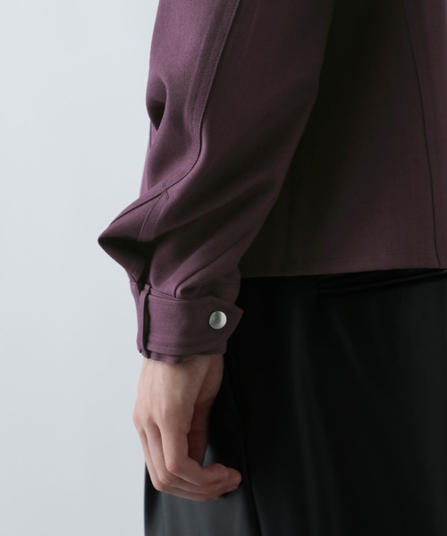 HARE（ハレ）の「【SET UP対応】3Dデザインシャツブルゾン(HARE)（シャツ/ブラウス・メンズ・ブラック/パープル/ブルー系その他/グレー・FREE）」の20枚目の写真