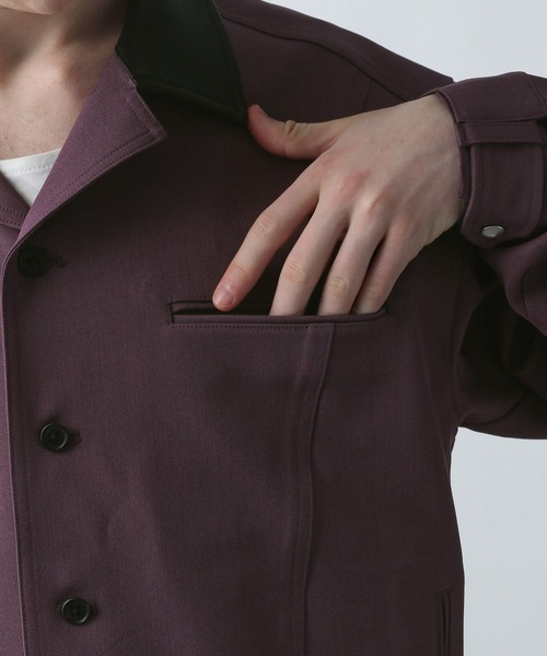 HARE（ハレ）の「【SET UP対応】3Dデザインシャツブルゾン(HARE)（シャツ/ブラウス・メンズ・ブラック/パープル/ブルー系その他/グレー・FREE）」の22枚目の写真