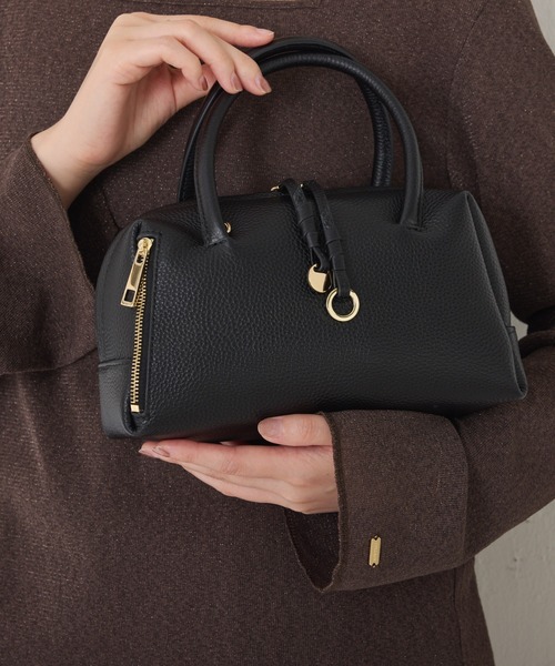 セール】PAPILLONNER/レザーチャームボストン（ボストンバッグ