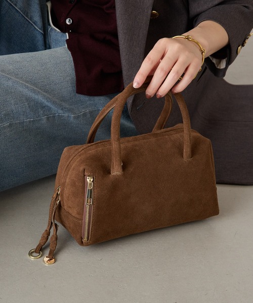 PAPILLONNER（パピヨネ）の「PAPILLONNER/レザーチャームボストン（ボストンバッグ・レディース・ブラック/ダークブラウン・FREE）」の11枚目の写真