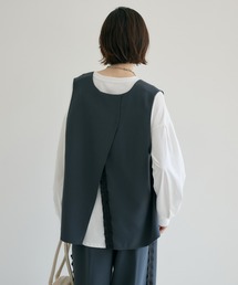 Paradise Picnic | TRANOI. バックスリットキーネックジレ(ベスト)