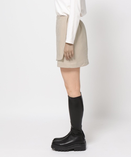 LOWRYS FARM（ローリーズファーム）の「アソートラップミニスカート　580924（スカート・レディース・ブラック/アイボリー/ブラウン・MEDIUM/SMALL）」の21枚目の写真