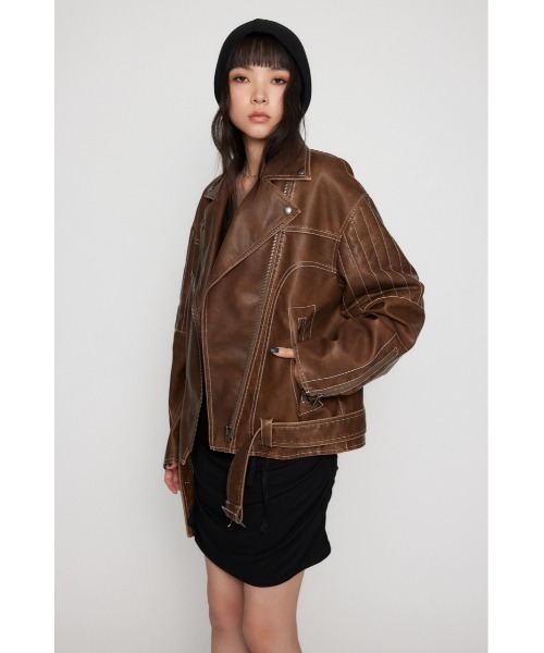 BELTED OVER VINTAGE ジャケット（ライダースジャケット）｜LAGUA GEM