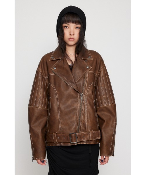 BELTED OVER VINTAGE ジャケット（ライダースジャケット）｜LAGUA GEM