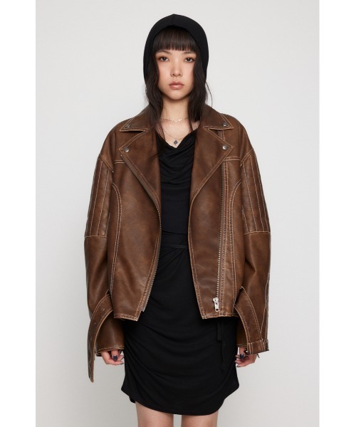 BELTED OVER VINTAGE ジャケット（ライダースジャケット）｜LAGUA GEM