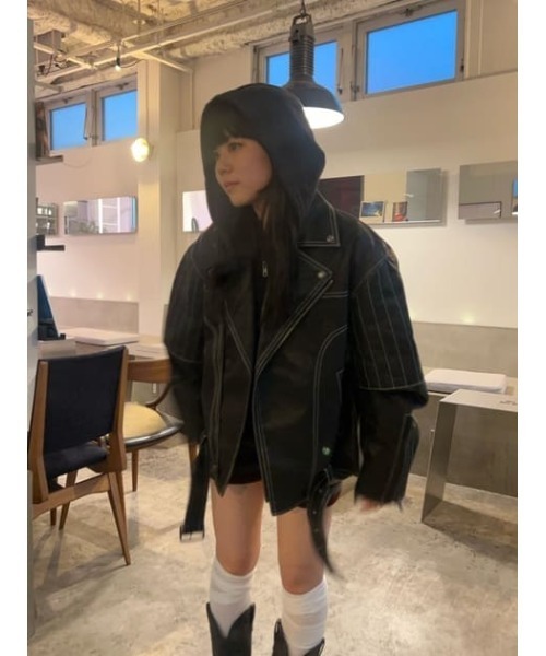 BELTED OVER VINTAGE ジャケット（ライダースジャケット）｜LAGUA GEM