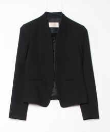 【美品✨】ピンキーアンドダイアン ロングコート ノーカラー ブラック サイズ34 タフタロングダウンコート （アウター）｜PINKY & DIANNE