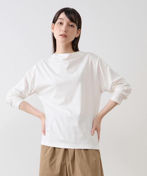 ボトルネックシャツプルオーバー セール】ボトルネックカットプルオーバー（Tシャツ/カットソー