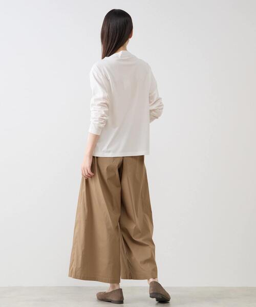 ブラウン長袖ブラウス ボトルネック ハイネックギャザーブラウス【長袖】 (ABL25145-43) | ANCHOR WOMAN