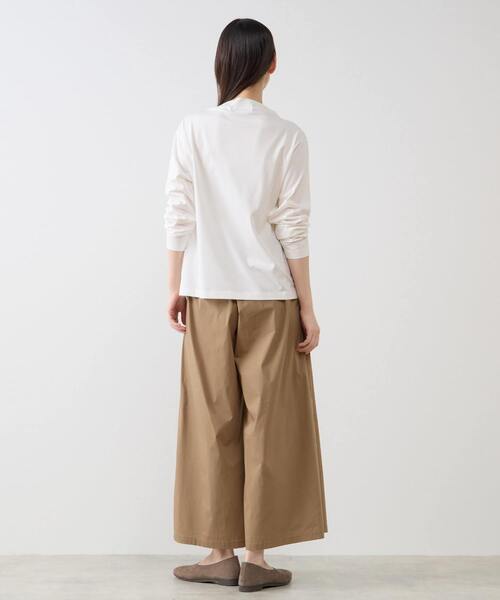 LOHEN ボトルネック レイヤードブルゾン　ホワイト セール】ボトルネックカットプルオーバー（Tシャツ/カットソー