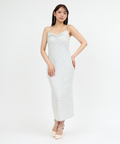 ROYAL PARTY(ロイヤルパーティー)の「小花柄シャギーニットボレロアンサンブルワンピース(ワンピース・レディース・ブラウン/ライトグレー/ブラック・FREE)」の15枚目の写真