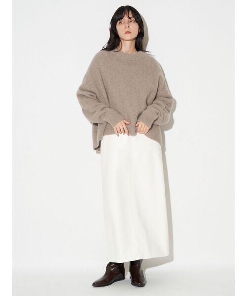 ELENDEEK(エレンディーク)の「フェイクレザースカート(スカート・レディース・ブラック/オフホワイト/ブラウン・02/01)」の20枚目の写真