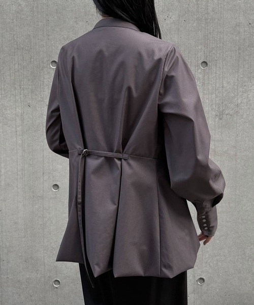 &g'aime(アンジェム)の「【&g'aime】ペプラムバールンブラウス Peplum Balloon Blouse(シャツ/ブラウス・レディース・チャコールグレー/ブラック/モカ・FREE)」の19枚目の写真