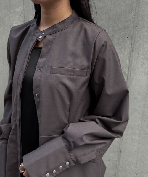 &g'aime(アンジェム)の「【&g'aime】ペプラムバールンブラウス Peplum Balloon Blouse(シャツ/ブラウス・レディース・チャコールグレー/ブラック/モカ・FREE)」の22枚目の写真