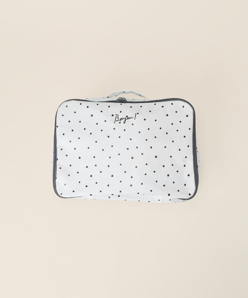 IENA ENFANT(イエナアンファン)の「《追加》【BASIC】トラベルポーチ LARGE(ポーチ・レディース・ブラック系その他/ホワイト/ホワイト系その他/ブラック・FREE)」の6枚目の写真