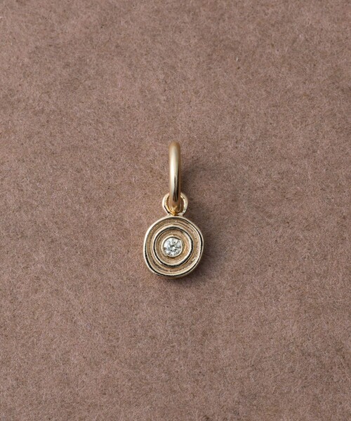 ete bijoux K10 チャーム プレシャスシングス] K10YG ダイヤモンド チャーム /Uzu（ネックレス