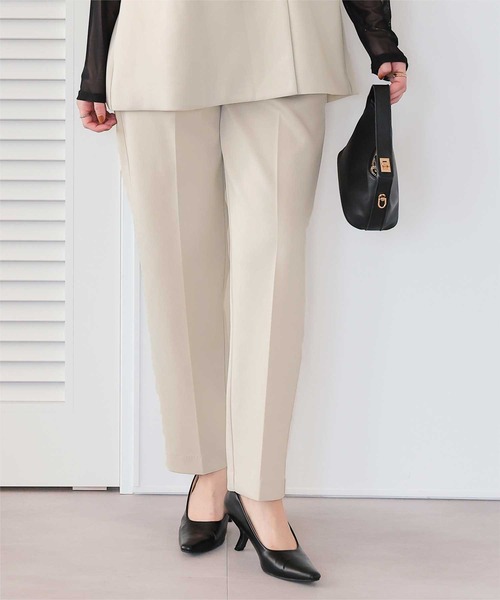 titivate(ティティベイト)の「【26SS新作/2026 CEREMONY COLLECTION/セレモニー/オケージョン/入卒式】ストレッチ美脚テーパードタックパンツ(その他パンツ・レディース・ブラック/ホワイト系その他/ネイビー・M/S/SP/L)」の20枚目の写真