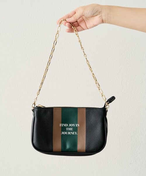 LOUNGEDRESS（ラウンジドレス）の「【GALENA/ガレナ】ラインミニBag（ハンドバッグ・レディース・ブラック/ブラウン・FREE）」の4枚目の写真