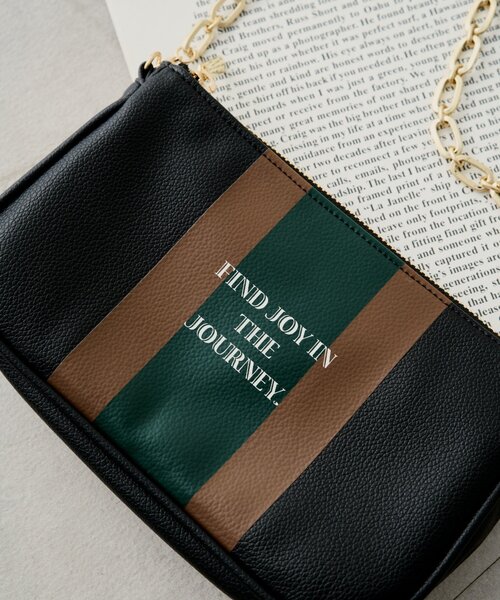 LOUNGEDRESS（ラウンジドレス）の「【GALENA/ガレナ】ラインミニBag（ハンドバッグ・レディース・ブラック/ブラウン・FREE）」の8枚目の写真