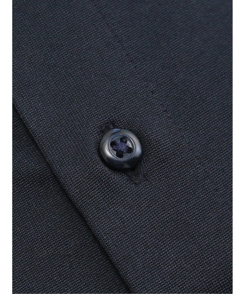 m.f.editorial（エムエフエディトリアル）の「ワイシャツ メンズ ストレッチ 形態安定 吸水速乾 綿混 ショート ワイドカラー 長袖 ビジネス ドレス NEWスタンダードフィット（ビジネスシャツ・メンズ・ネイビー・MEDIUM/LARGE/X-LARGE）」の5枚目の写真