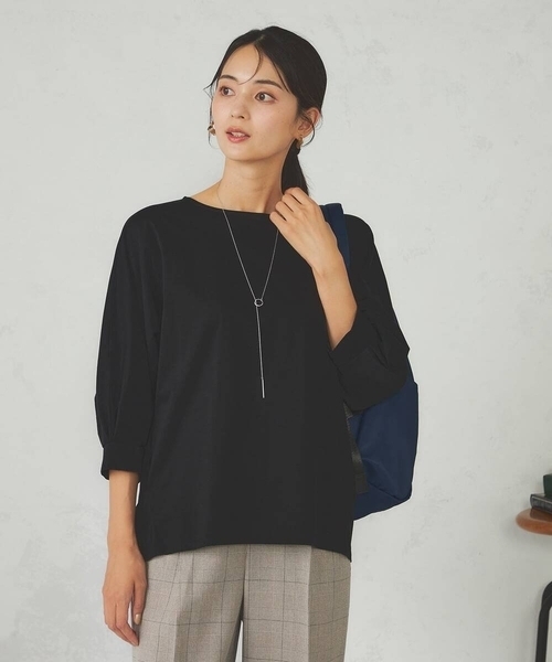 a.v.v(アーヴェヴェ)の「【多機能/A4収納可能】ナイロンリュック(バックパック/リュック・レディース・ブラウン/ブラック/ネイビー・38)」の5枚目の写真