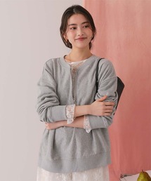 titivate | フロントジップゆるっとスウェットプルオーバー(スウェット)