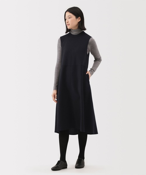 無印良品(ムジルシリョウヒン)の「婦人 起毛ジャンパースカート(ジャンパースカート・レディース・ダークネイビー/ダークグレー/ダークグリーン・S/M/L/XL/XXL)」の3枚目の写真