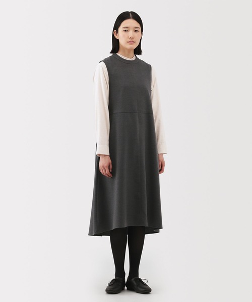 無印良品(ムジルシリョウヒン)の「婦人 起毛ジャンパースカート(ジャンパースカート・レディース・ダークネイビー/ダークグレー/ダークグリーン・S/M/L/XL/XXL)」の1枚目の写真