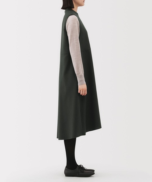 無印良品(ムジルシリョウヒン)の「婦人 起毛ジャンパースカート(ジャンパースカート・レディース・ダークネイビー/ダークグレー/ダークグリーン・S/M/L/XL/XXL)」の9枚目の写真