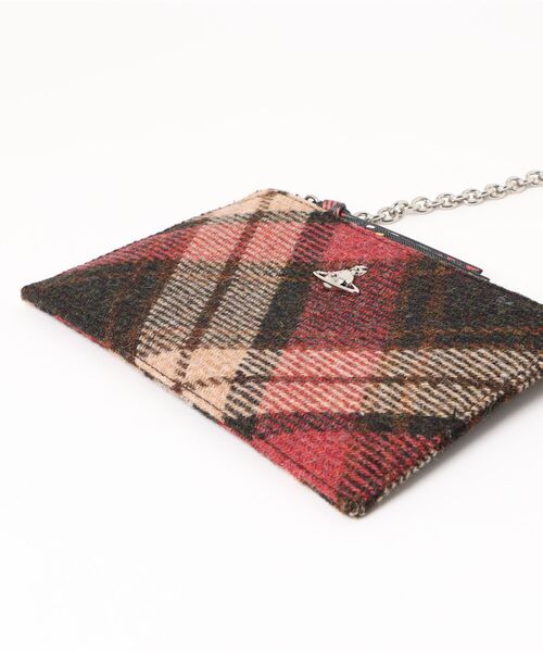 Vivienne Westwood(ヴィヴィアンウエストウッド)の「SMALL FLAT ZIP CLUTCH(クラッチバッグ・レディース・チェック・FREE)」の3枚目の写真