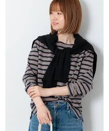 Lugnoncure | ボーダー長袖カットソー(Tシャツ/カットソー)