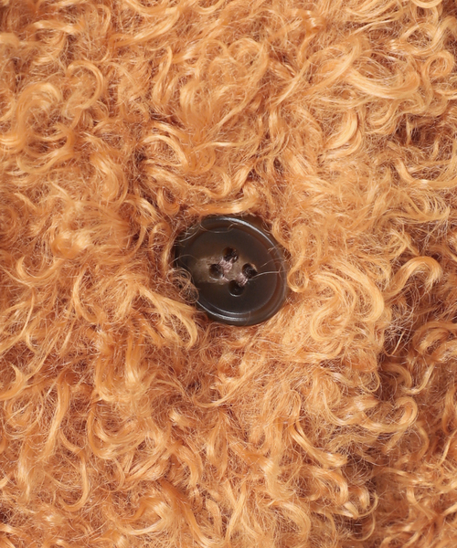 B.C STOCK（ベーセーストック）の「手洗い可 / プードルベスト（ベスト・レディース・マスタード/ホワイト・FREE）」の12枚目の写真