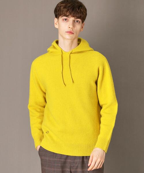 DRESSTERIOR(ドレステリア)の「カシミヤブレンドフードニット(ニット/セーター・メンズ・オリーブ/イエロー/ホワイト/レッド系1/グレー・91/92/90/94)」の5枚目の写真