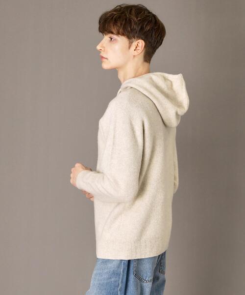 DRESSTERIOR(ドレステリア)の「カシミヤブレンドフードニット(ニット/セーター・メンズ・オリーブ/イエロー/ホワイト/レッド系1/グレー・91/92/90/94)」の11枚目の写真