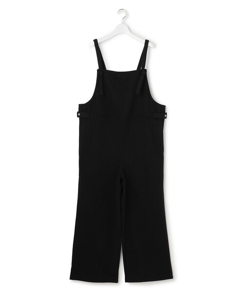J.PRESS YORK STREET(ジェイプレスヨークストリート)の「【WOMEN】ウールライクジャージー オーバーオール(サロペット/オーバーオール・レディース・グレー系/ブラウン系/ブラック系・F)」の1枚目の写真