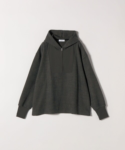 Day&Lloyd for SHIPS シップス ハーフジップ トップス 英国製 セール】SHIPS any:〈手洗い可能〉起毛 ワッフル ハーフジップ