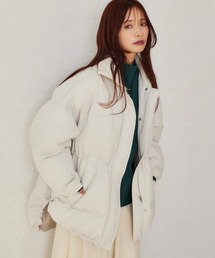 mysty woman | リブネック中綿ブルゾン 600403(ダウンジャケット/コート)