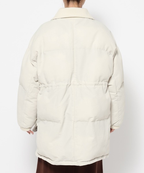 mysty woman（ミスティウーマン）の「リブネック中綿ブルゾン 600403（ダウンジャケット/コート・レディース・ブラック/アイボリー・FREE）」の8枚目の写真