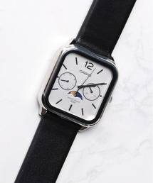 【60】【ITN】【CASIO】ムーンフェイズ スクエア レザー 【海外モデル】