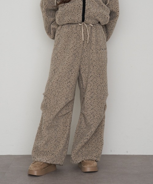 RAY CASSIN(レイカズン)の「フリースタックイージーパンツ(その他パンツ・レディース・チャコールグレー/ブルー/ベージュ系その他2・FREE)」の12枚目の写真