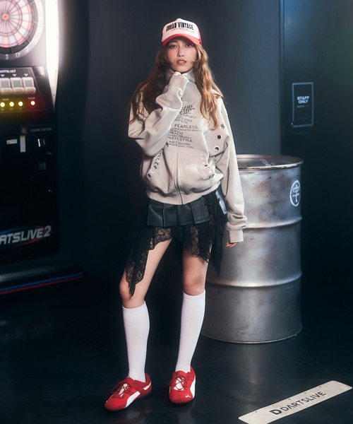 ACLENT（アクレント）の「アイレットディティールジップフーディー（パーカー・レディース・アイボリー/ネイビー/レッド・FREE）」の14枚目の写真