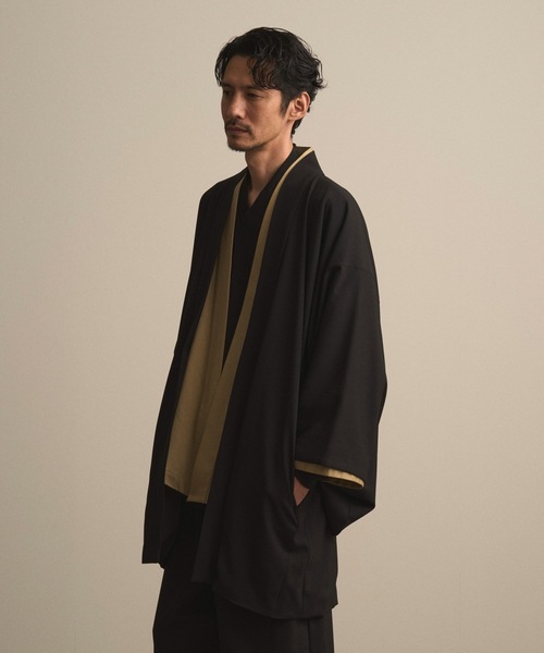 和ROBE（ワローブ）の「2025年秋冬の和ROBE / HAORI +LINING（その他アウター・メンズ・ブラック・3/2）」の3枚目の写真